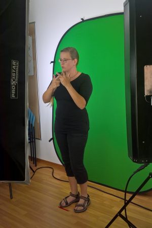 Stefanie Langer in Aktion